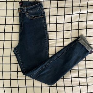 YMI dark wash ankle high rise skinny jeans size 9/29